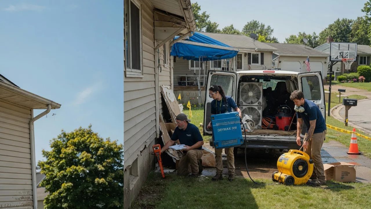 Ceiling Leak Cleanup in Wellington, OH near me