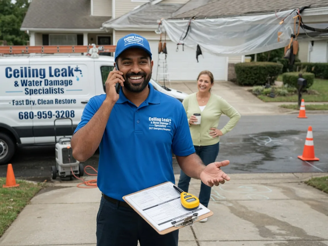Ceiling Leak Cleanup Wellington, OH FAQs